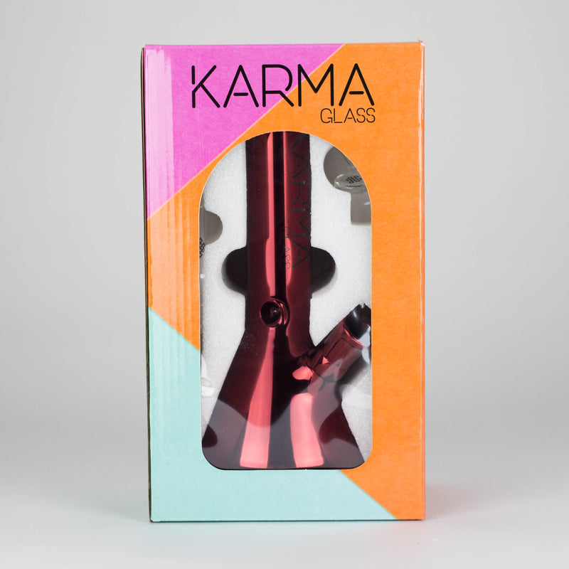 O Karma | Glass Bong 9" Beaker Metallic