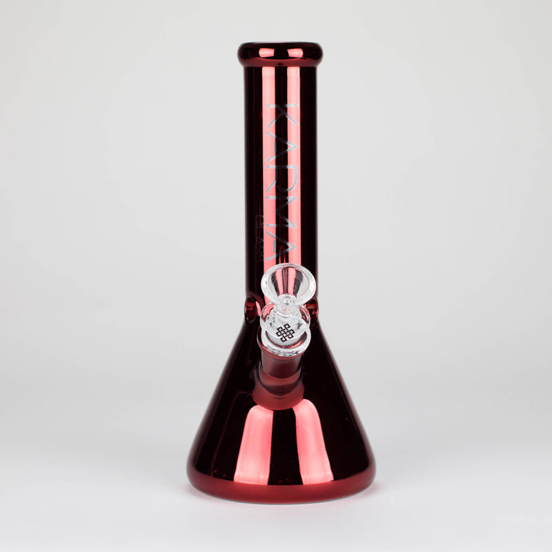 O Karma | Glass Bong 9" Beaker Metallic