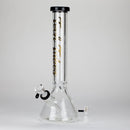 Tech Tubes | 16" 9mm Beaker Glass Bong Glass Bong Maq Distributors Black