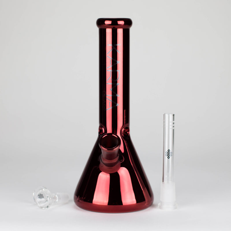 O Karma | Glass Bong 9" Beaker Metallic