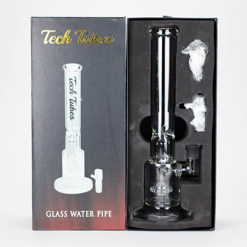 O Tech Tubes | 14" Circ Cannon Clear Glass Bong