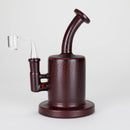 Karma | 6" Red Lightning Plated Inline Glass Dab Rig Glass Rig Maq Distributors