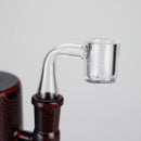 Karma | 6" Red Lightning Plated Inline Glass Dab Rig Glass Rig Maq Distributors