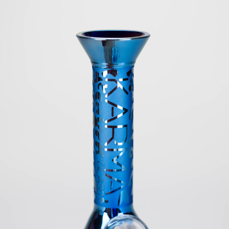 Karma | 7" Metallic Sandblasted Beaker Glass Dab Rig Glass Rig Maq Distributors