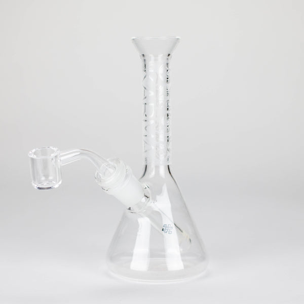 O Karma | 7" Sandblasted Beaker Glass Dab Rig