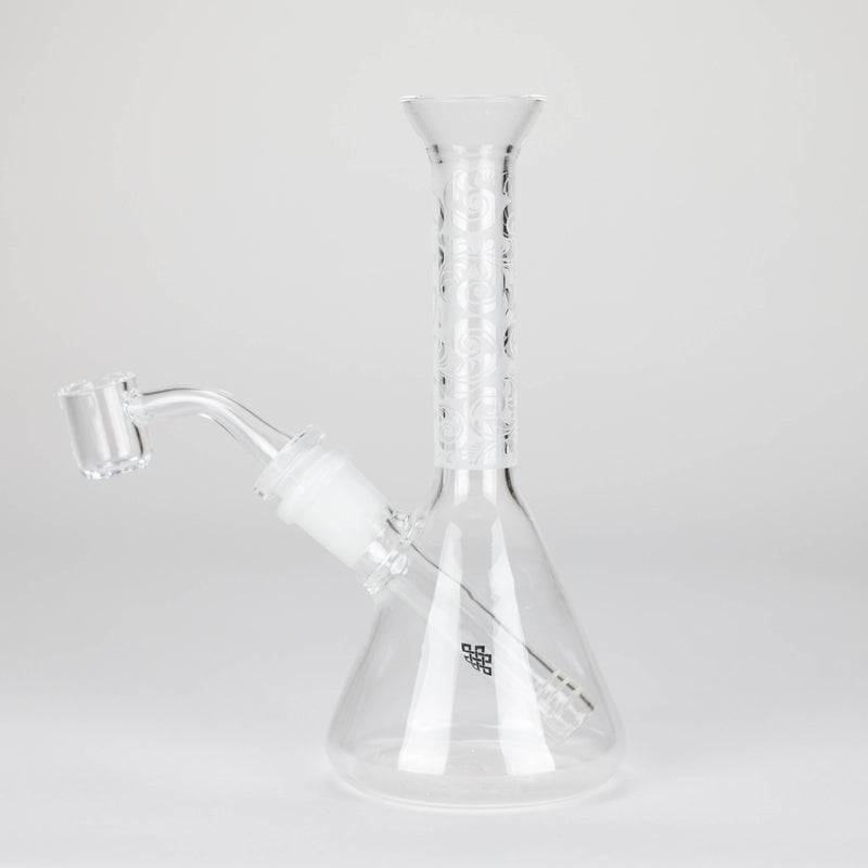 O Karma | 7" Sandblasted Beaker Glass Dab Rig