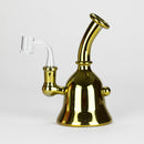 Karma | 6" Metallic Gold Kettle Glass Dab Rig Glass Rig Maq Distributors