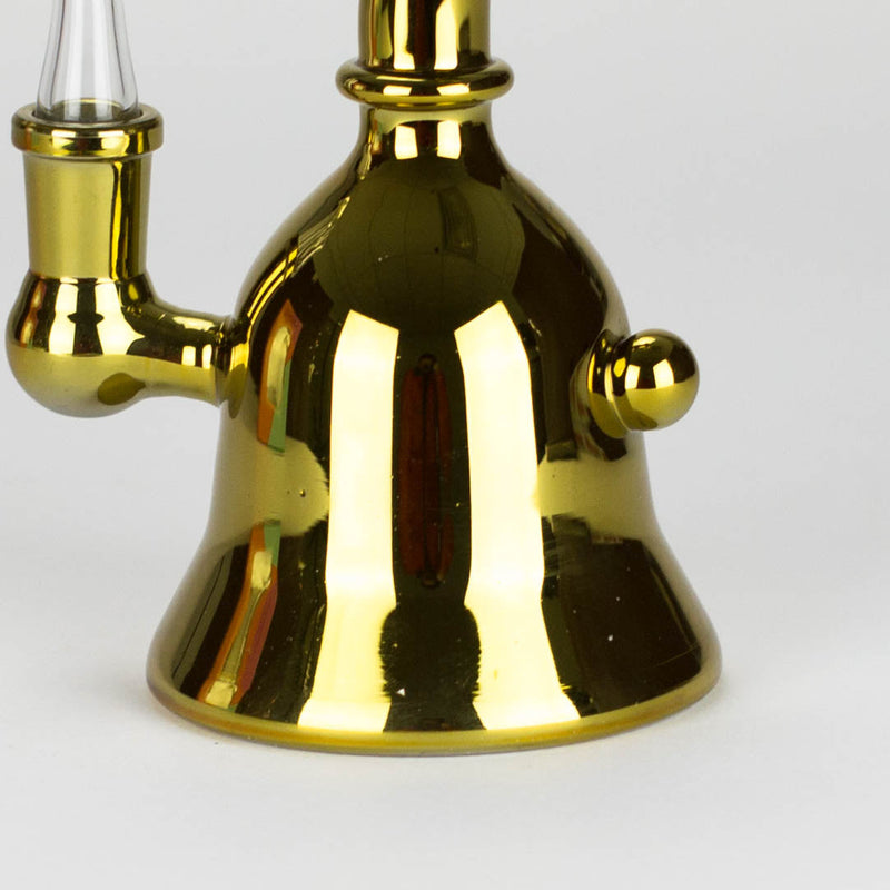 O Karma | 6" Metallic Gold Kettle Glass Dab Rig