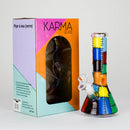 Karma | 9" Beaker Stitched Up Design Glass Bong Glass Bong Maq Distributors