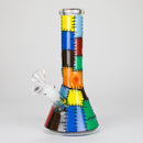 Karma | 9" Beaker Stitched Up Design Glass Bong Glass Bong Maq Distributors