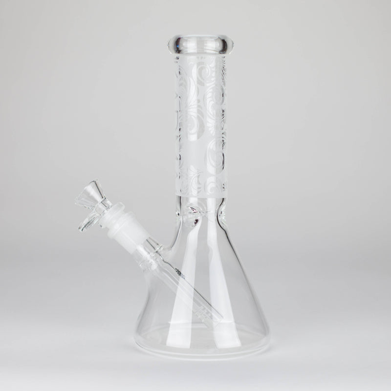 O Karma | 9" Beaker Sandblasted Glass Bong