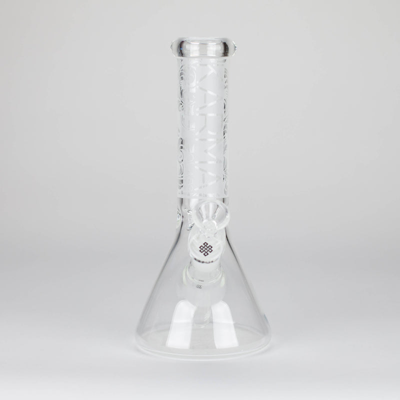 O Karma | 9" Beaker Sandblasted Glass Bong