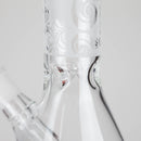 Karma | 9" Beaker Sandblasted Glass Bong Glass Bong Maq Distributors