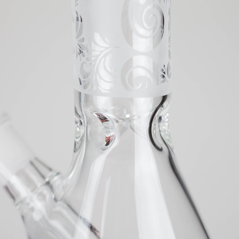 O Karma | 9" Beaker Sandblasted Glass Bong