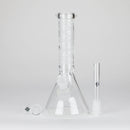Karma | 9" Beaker Sandblasted Glass Bong Glass Bong Maq Distributors