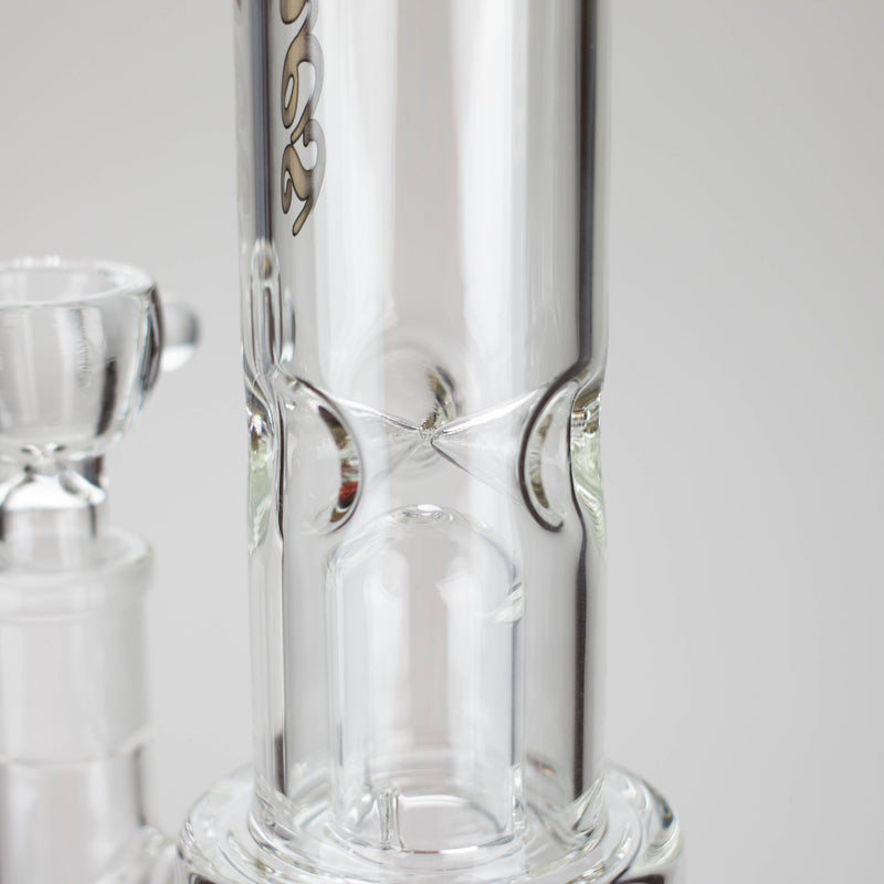 O Tech Tubes | 14" Circ Cannon Clear Glass Bong