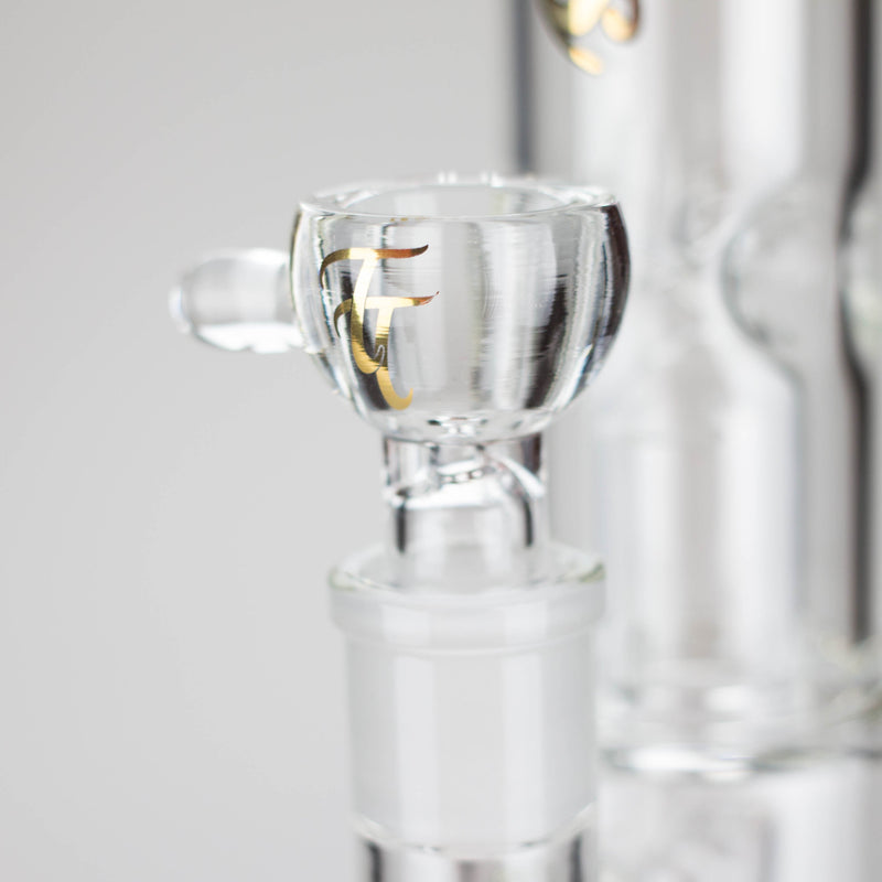 O Tech Tubes | 14" Circ Cannon Clear Glass Bong