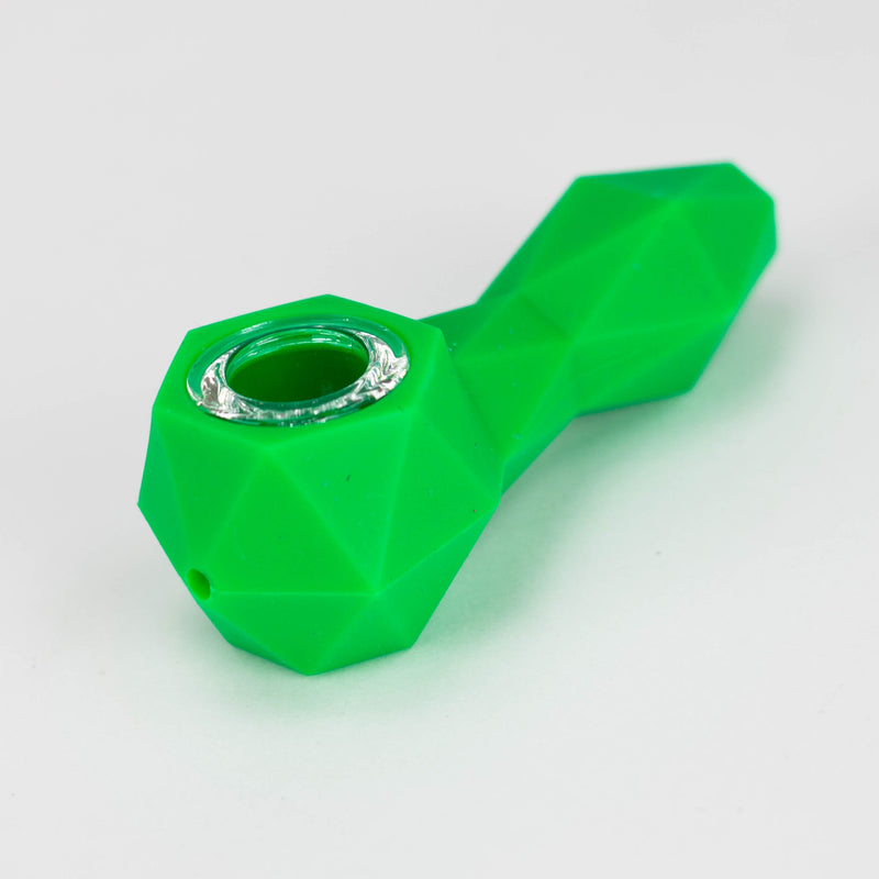 O Dabware | Silicone Pipe Platinum Diamond (Green)