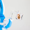 Dabware | Silicone Rig Platinum Global Incycler Rig (Blue/White) Resin · Silicone Rig Maq Distributors
