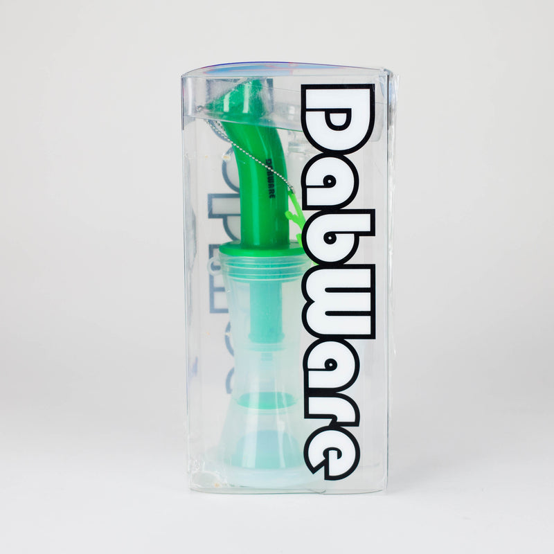 O Dabware | Silicone Bubbler Platinum 10" Double Perc (Green)