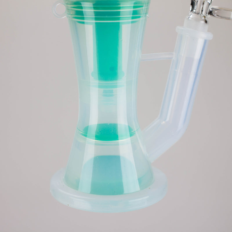 O Dabware | Silicone Bubbler Platinum 10" Double Perc (Green)