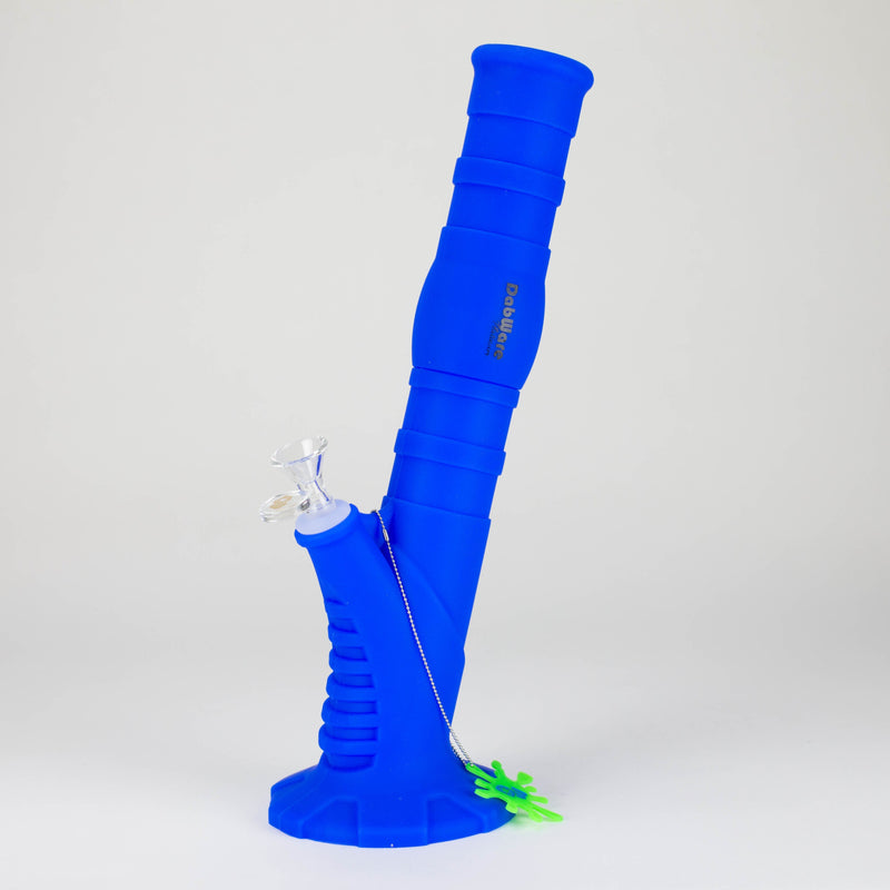 O Dabware | Silicone Bong Platinum 14" Straight Shooter 2PC