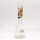 12" 44mm Tube 4mm Cartoon Design Beaker Bong Glass Bong Super Supplys Inc Design-1