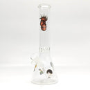 12" 44mm Tube 4mm Cartoon Design Beaker Bong Glass Bong Super Supplys Inc Design-2