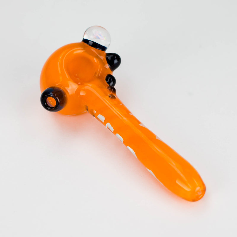 O Shine Glassworks | Deluxe Frit Pipe with Large Opal - Made in Canada