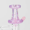 Shine Glassworks | Large Latticino Directional Carb Cap - Made in Canada Cap · Dabber · Insert · Clip · Nail Smoking Cat Distribution Pink