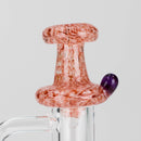 Shine Glassworks | Large Latticino Directional Carb Cap - Made in Canada Cap · Dabber · Insert · Clip · Nail Smoking Cat Distribution Orange