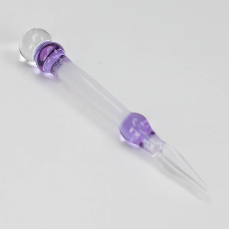 O Shine glassworks | Glow in the dark Dabber with Small opal-Made In Canada