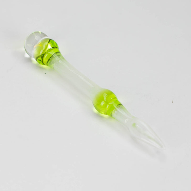 O Shine glassworks | Glow in the dark Dabber with Small opal-Made In Canada