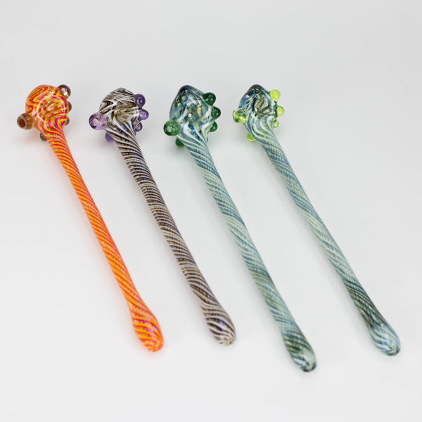 O Shine Glassworks | Footlong Dichro Vackstack Hash Pipe - Made in Canada