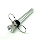 Metal Bowl Slide 3" with Pinch and Rubber Grommet [PIP900] Downstem · Bowlstem NIBO Distribution