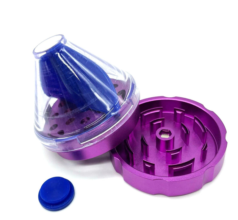 Funnel Cone Grinder with Metal Cover - Assorted [GRI416]_2