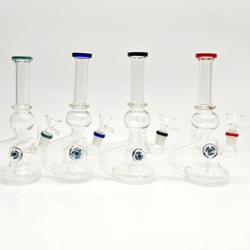 8" Recycler Water Bong-Assorted Color_0