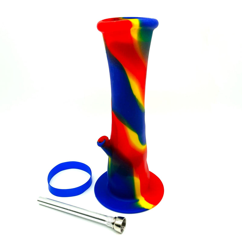 9" Foldable Silicone Water Pipe Kit Assorted Color [HIT307]_3