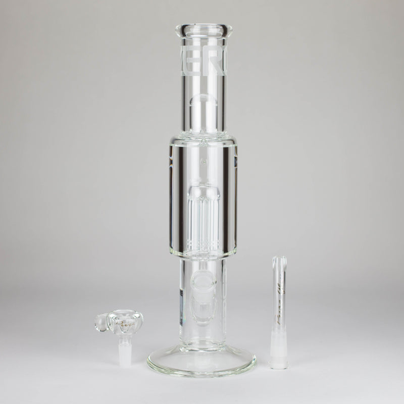 Pure Glass | 15" Zero-T Freezable 8-Tree Glass Bong PINNACLE DISTRIBUTORS INC.