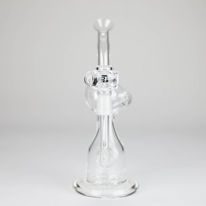 Pure Glass | 8" Infinity Recycler 2 - Flower and Dab Glass Rig PINNACLE DISTRIBUTORS INC.