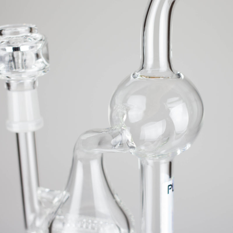 Pure Glass | 8" Infinity Recycler 2 - Flower and Dab Glass Rig PINNACLE DISTRIBUTORS INC.