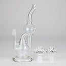 Pure Glass | 8" Infinity Recycler 2 - Flower and Dab Glass Rig PINNACLE DISTRIBUTORS INC.