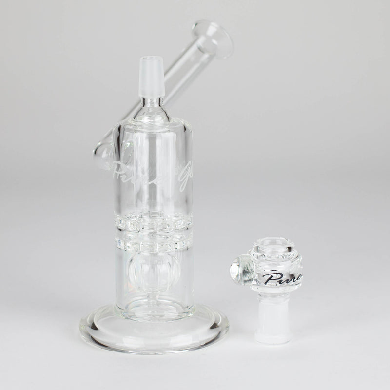 Pure Glass | 7" Mini Torus - Male 14mm Glass Rig PINNACLE DISTRIBUTORS INC.