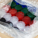 2PC Plastic Assorted Colored Grinder 3" - 100 Ct Display Pack PINNACLE DISTRIBUTORS INC.
