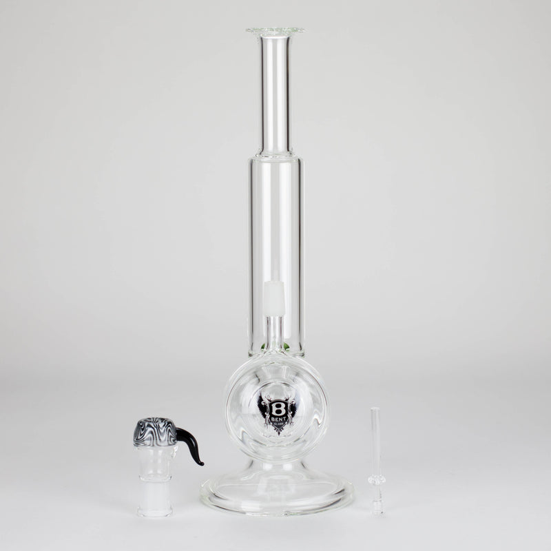 Bent Glass | B19 Orion - 12" Vertical Ring Dab Rig Glass Rig PINNACLE DISTRIBUTORS INC.