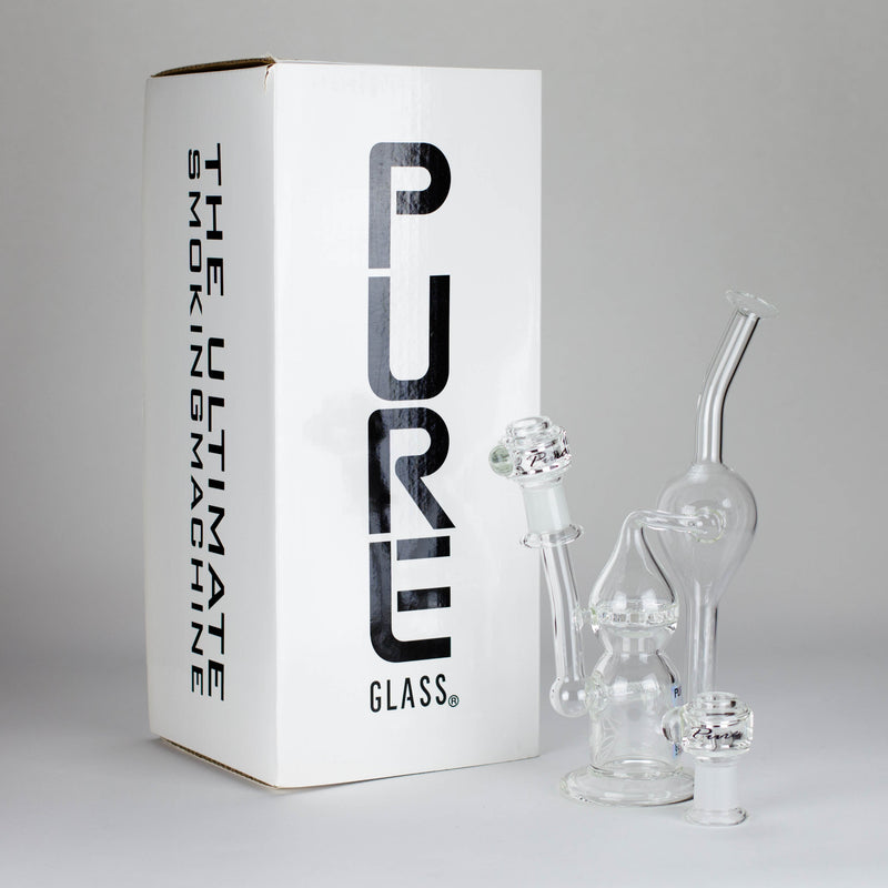 Pure Glass | 12" Infinity Recycler - Flower and Dab Glass Rig PINNACLE DISTRIBUTORS INC.