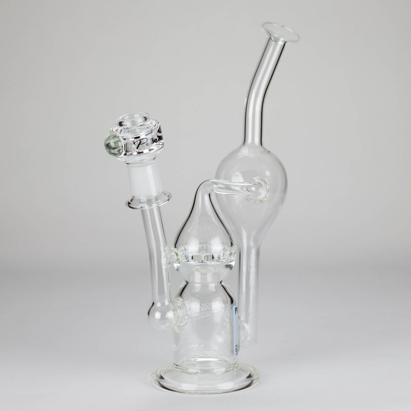 Pure Glass | 12" Infinity Recycler - Flower and Dab Glass Rig PINNACLE DISTRIBUTORS INC.