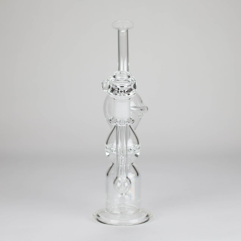 Pure Glass | 12" Infinity Recycler - Flower and Dab Glass Rig PINNACLE DISTRIBUTORS INC.