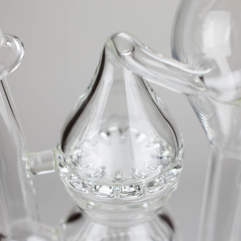 Pure Glass | 12" Infinity Recycler - Flower and Dab Glass Rig PINNACLE DISTRIBUTORS INC.
