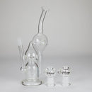 Pure Glass | 12" Infinity Recycler - Flower and Dab Glass Rig PINNACLE DISTRIBUTORS INC.